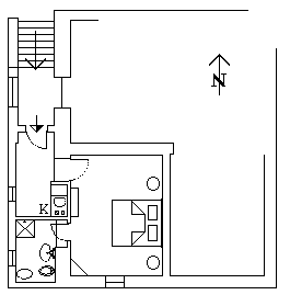 Plan of  Loggia 200 m. off Terme di Saturnia - Toscana