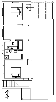 Plan de l'appartement Mandorlo à Vignagrande - Saturnia en Toscane